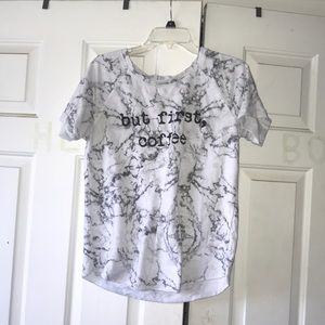 ‘But First Coffee’ Slogan Tee